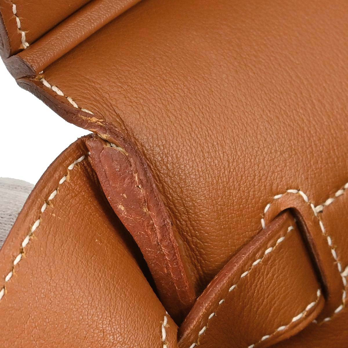 Hermes Birkin Brown Swift With Palladium Hardware Brown Leather Handbag (Pre-Owned)