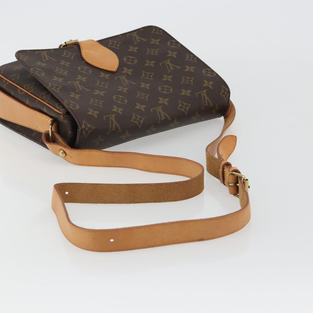 Louis Vuitton Cartouchiere Monogram Canvas Brown Canvas Shoulder Bag Bag (Pre-Owned)