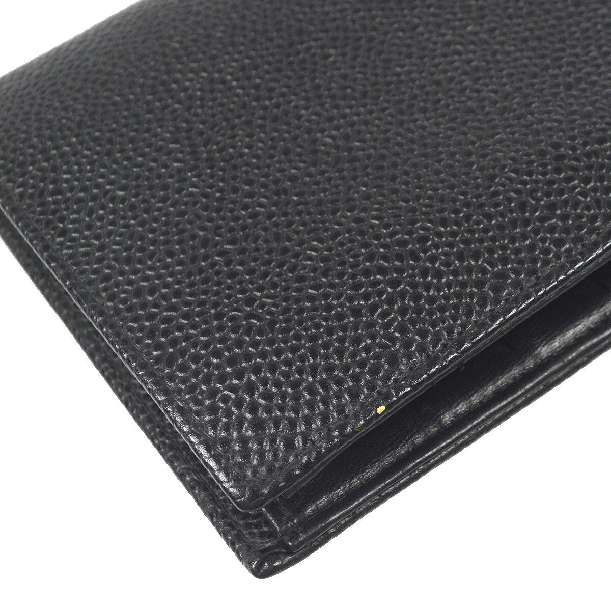 Chanel Timeless Cc French Caviar Black Leather Wallets Accessory (Pre-Owned)