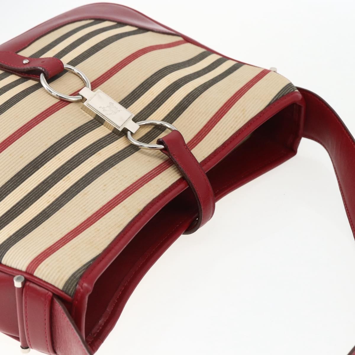 Burberry Blue Label Canvas Beige Canvas Shoulder Bag Bag (Pre-Owned)