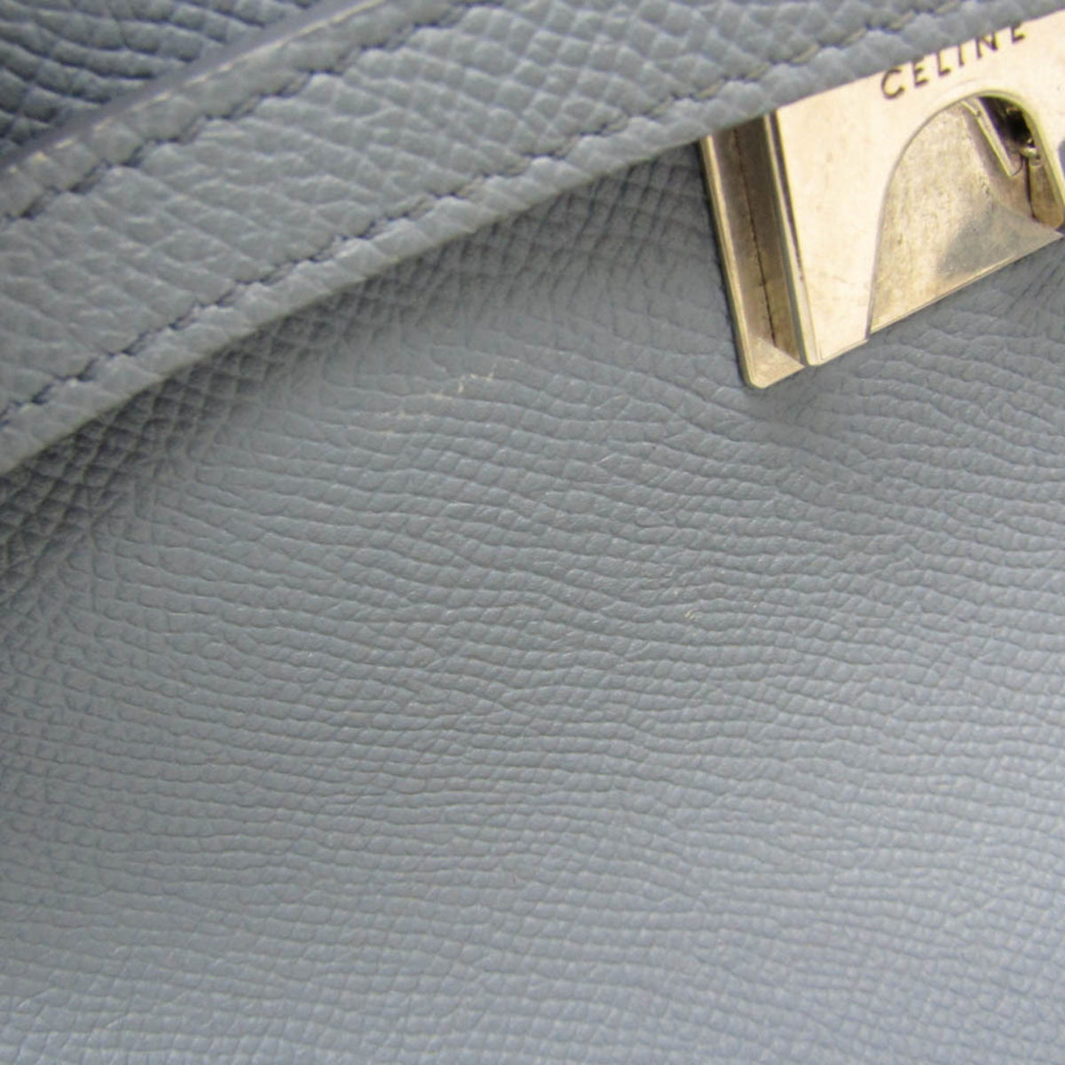 Celine Belt Smooth Calfskin Blue Leather Handbag (Pre-Owned)