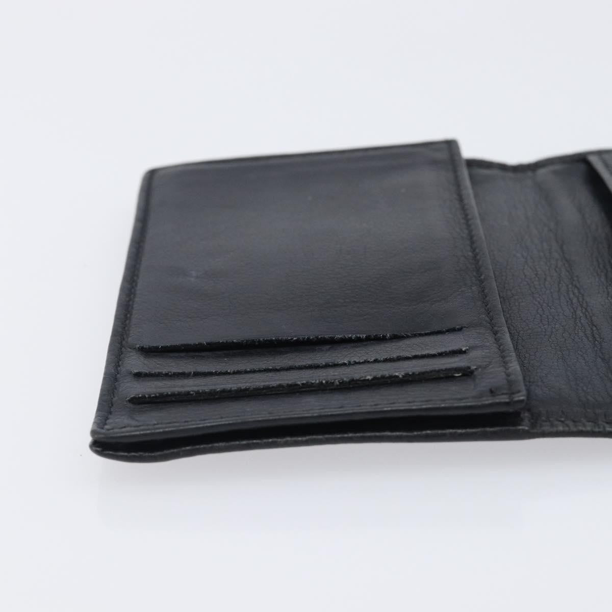 Chanel Timeless Bifold Card Case Caviar Black Leather Card Holders Accessory (Pre-Owned)
