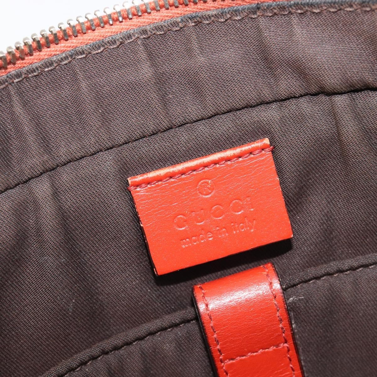 Gucci Bright Convertible Diamante Leather Red Leather Briefcase Bag (Pre-Owned)