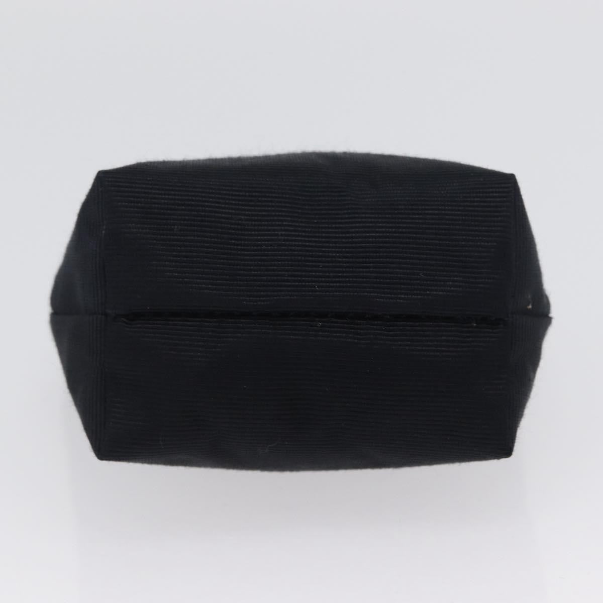 Celine Circle Logo Pouch Canvas Black Canvas Clutche & Pouche Bag (Pre-Owned)
