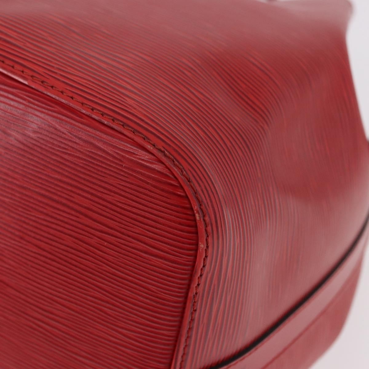 Louis Vuitton Petit Noe Epi Leather Red Leather Shoulder Bag Bag (Pre-Owned)