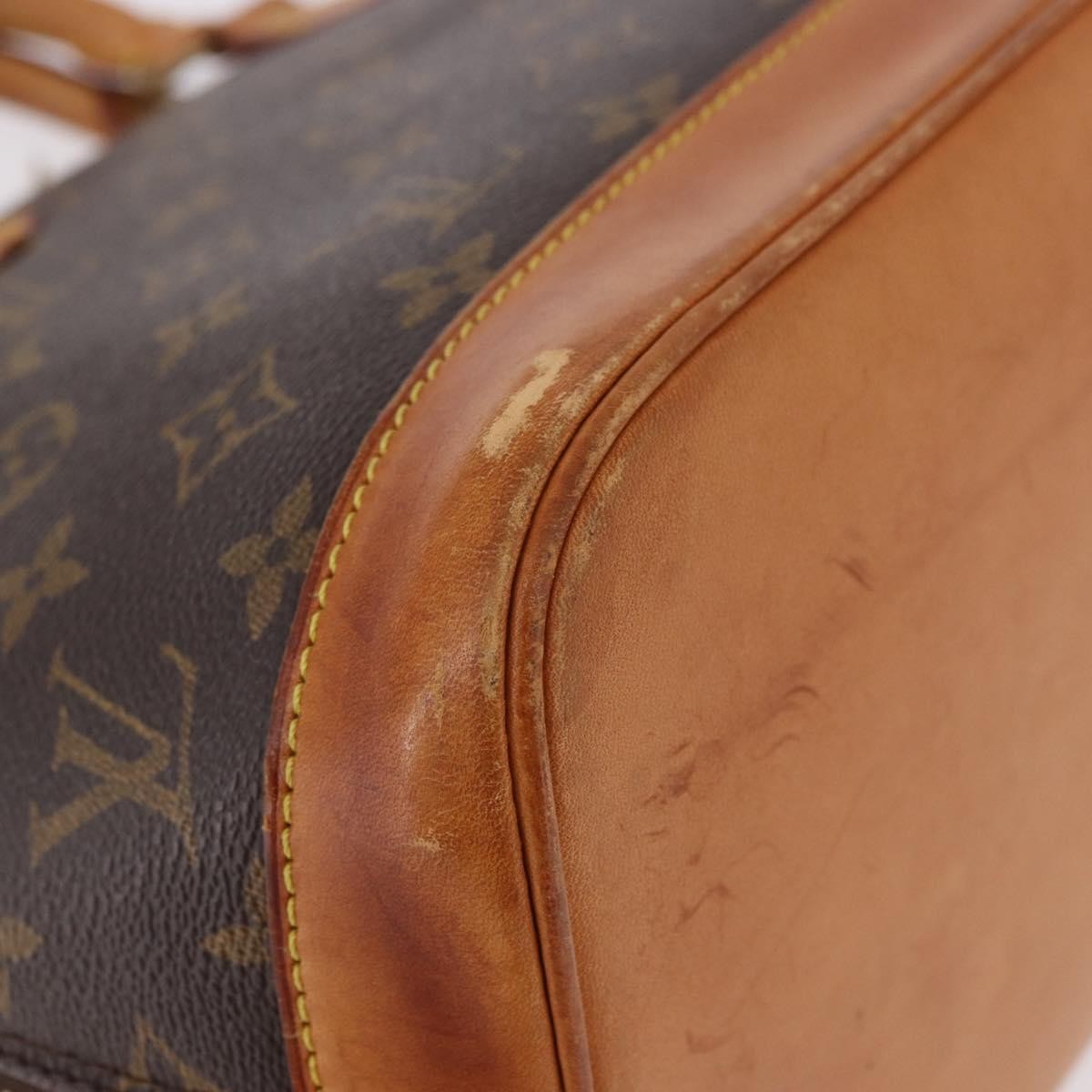 Louis Vuitton Vintage Alma Monogram Canvas Brown Canvas Handbag (Pre-Owned)