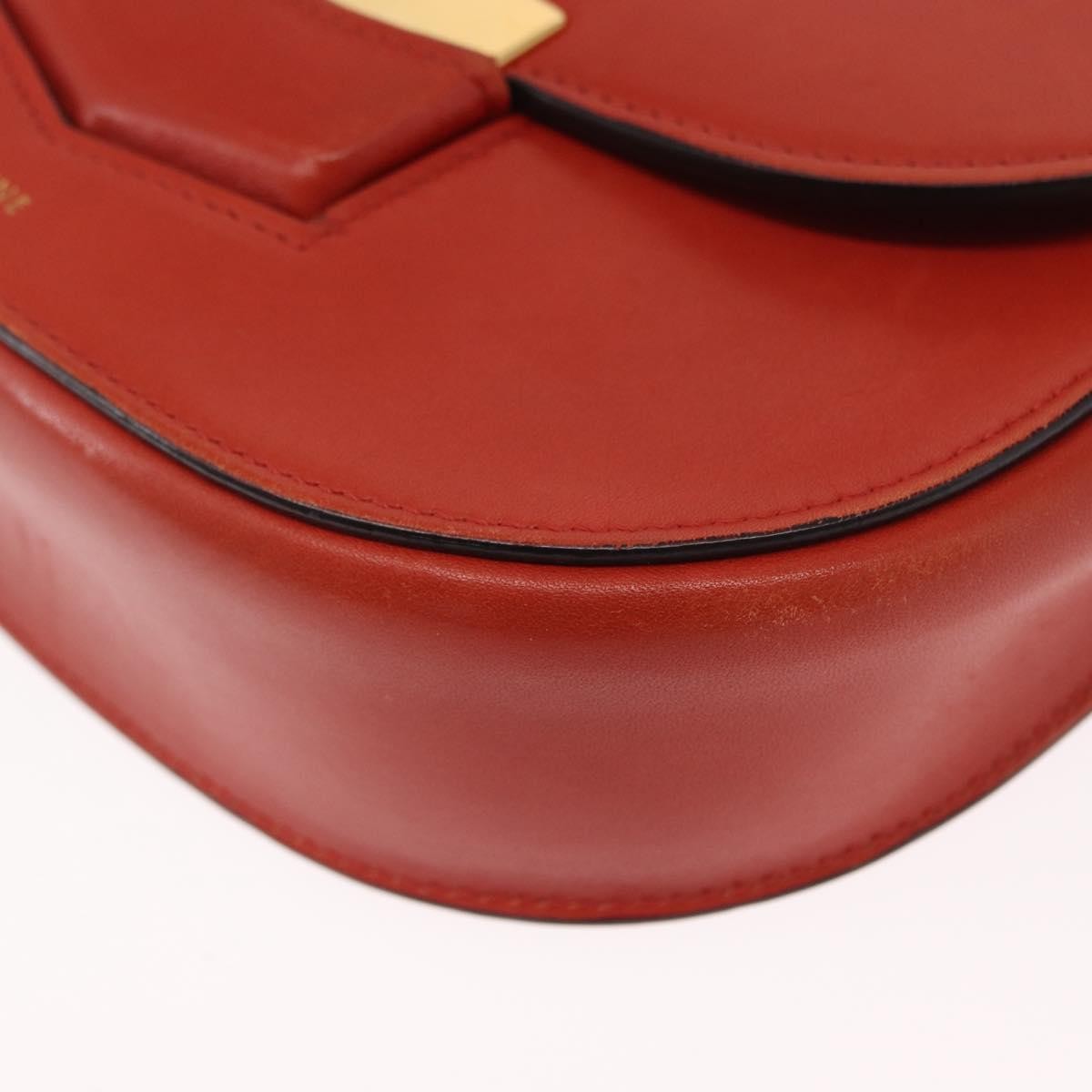 Celine Trotteur Messenger Calfskin Orange Leather Shoulder Bag Bag (Pre-Owned)