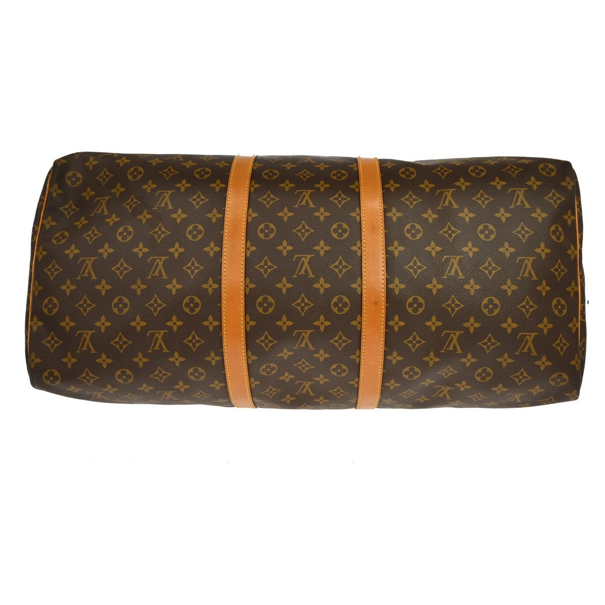 Louis Vuitton Keepall Monogram Brown Canvas Travel Bag Bag (Pre-Owned)