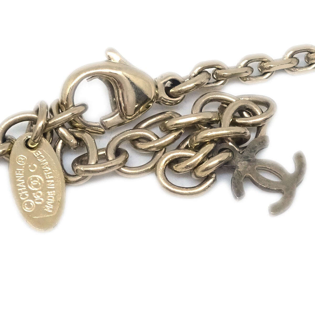 Chanel Cc No.5 Pendant Metal Gold Gold_Plated Necklace Jewelry (Pre-Owned)