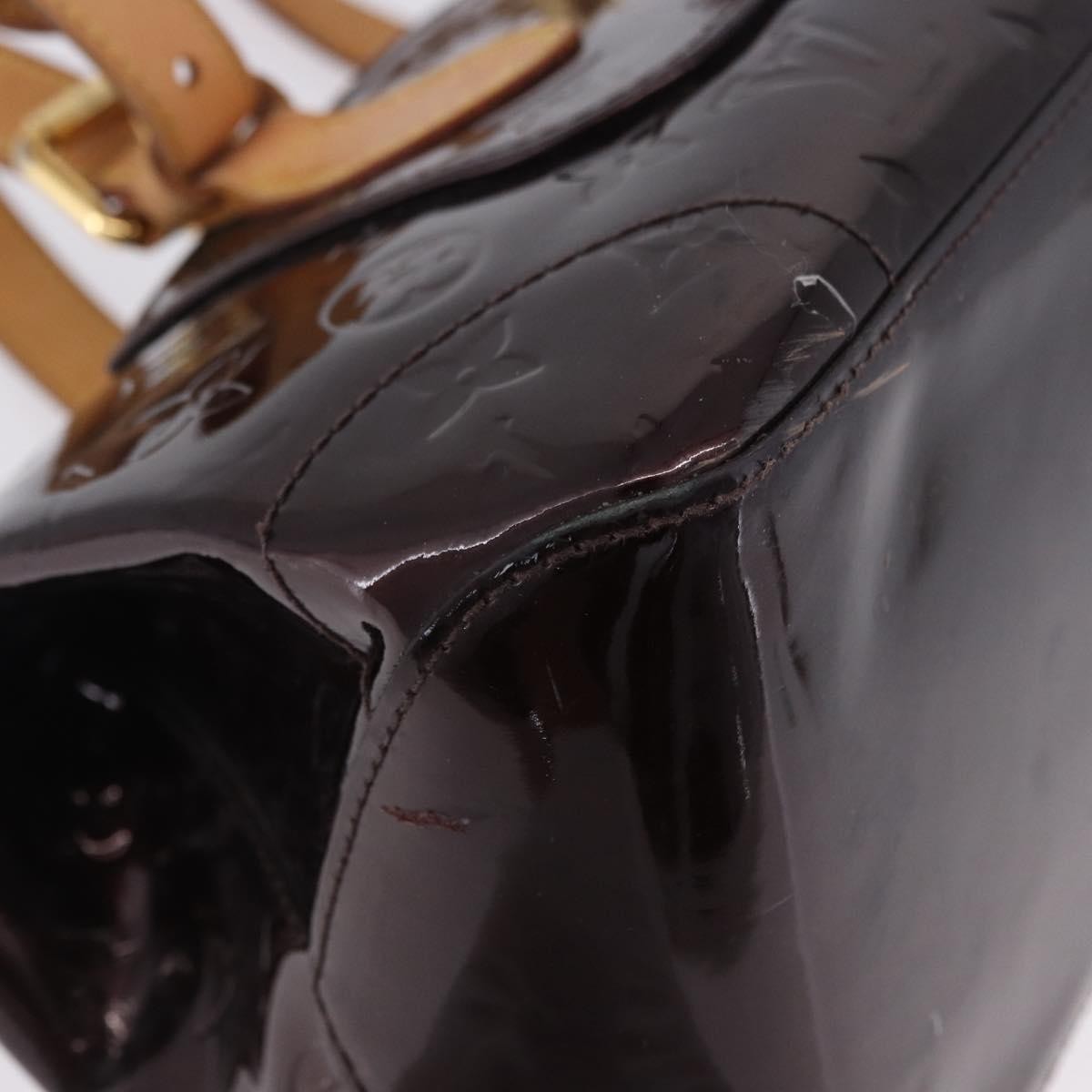 Louis Vuitton Rosewood Avenue Monogram Vernis Burgundy Patent_Leather Handbag (Pre-Owned)
