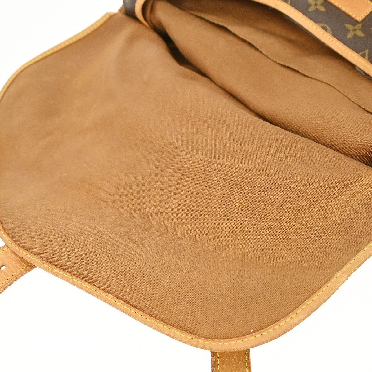 Louis Vuitton Saumur Monogram Canvas Brown Canvas Shoulder Bag Bag (Pre-Owned)