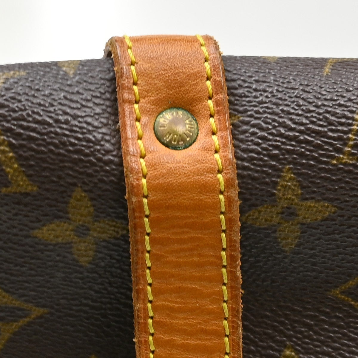 Louis Vuitton Saumur Monogram Canvas Brown Canvas Shoulder Bag Bag (Pre-Owned)