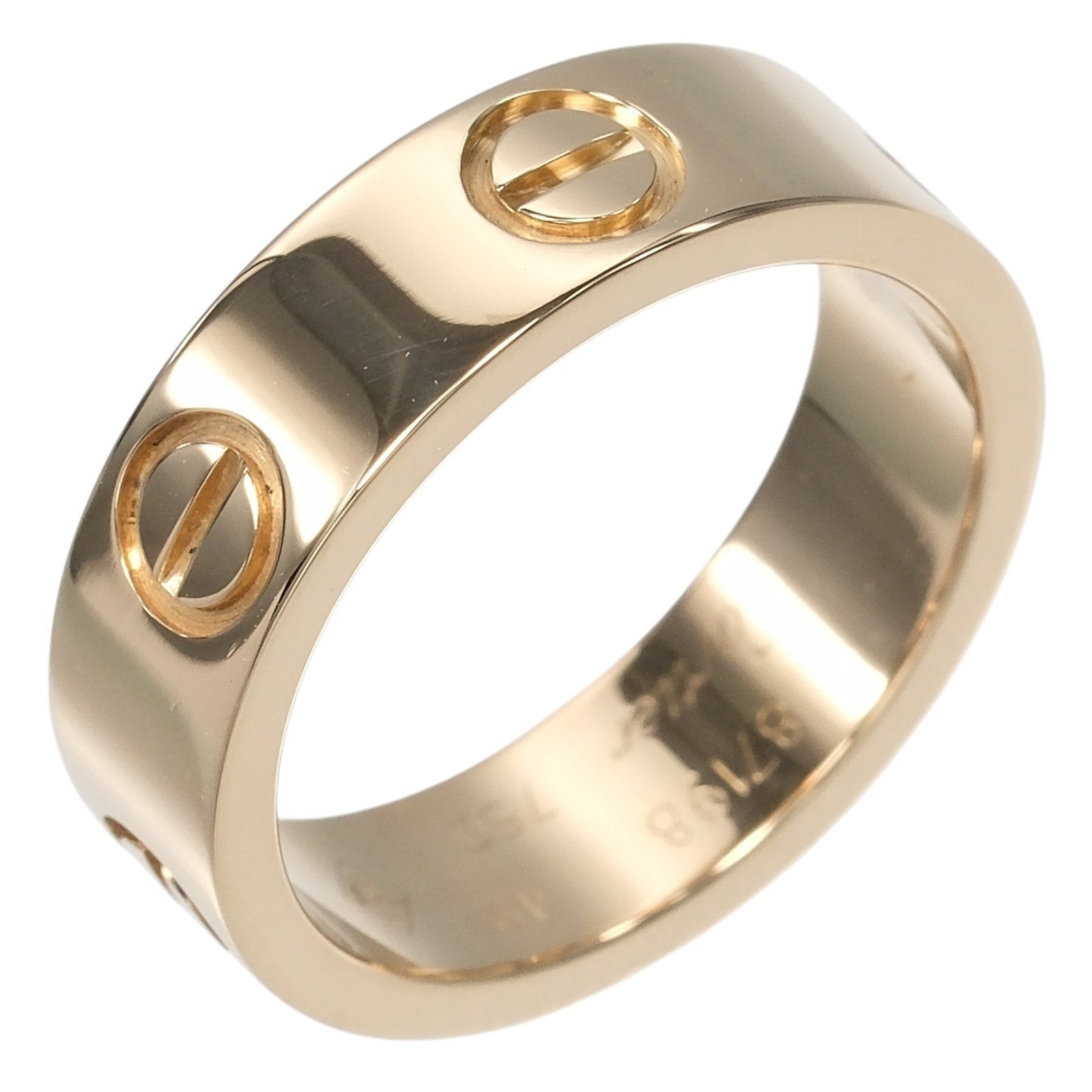 Cartier Love Wedding Band 18K Yellow Gold Gold Yellow_Gold Ring Jewelry (Pre-Owned)