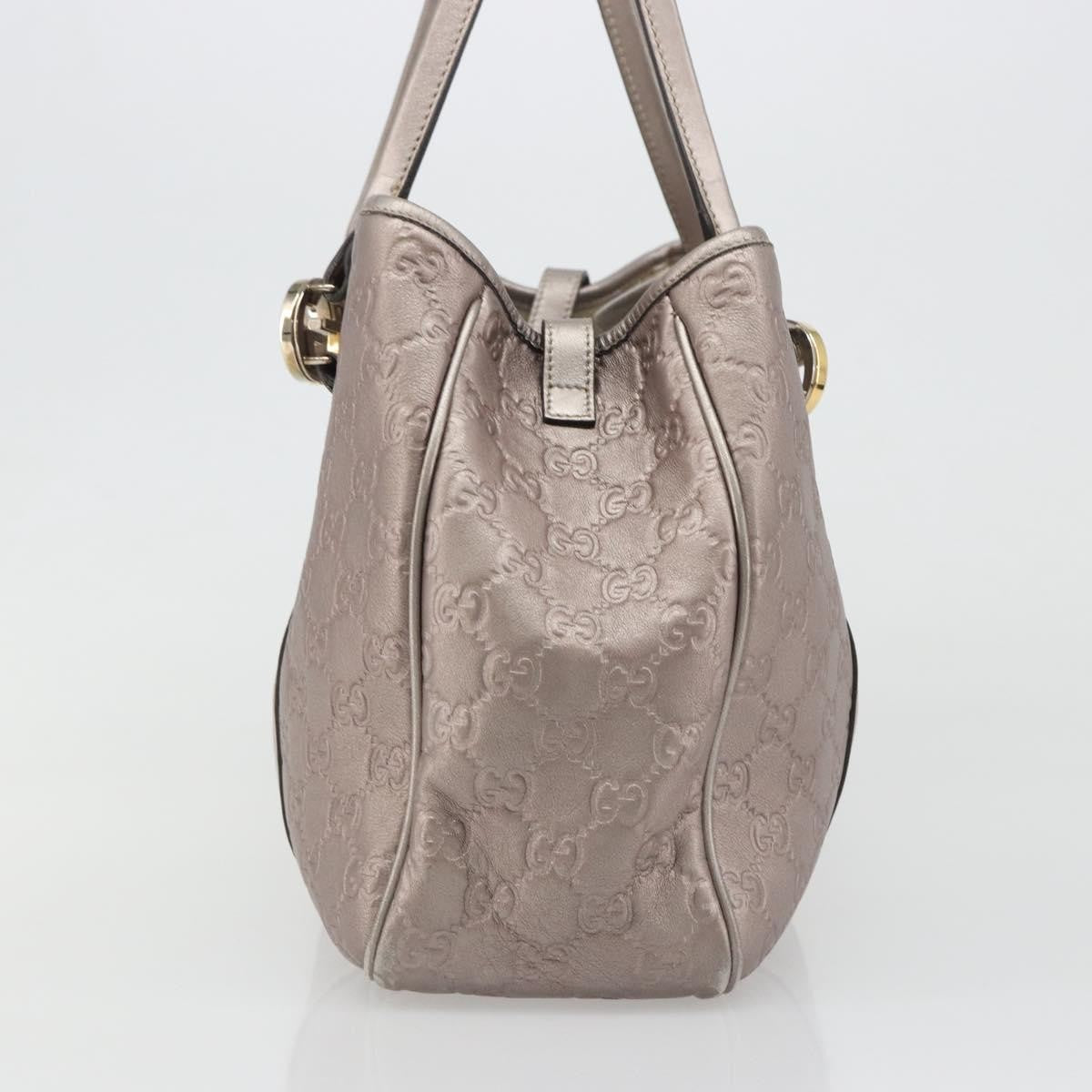 Gucci Twins Tote Guccissima Leather Pink Canvas Tote Bag Bag (Pre-Owned)
