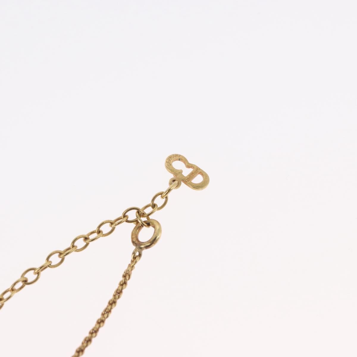 Christian Dior Cd Pendant Gold-Plated Gold Gold_Plated Necklace Jewelry (Pre-Owned)