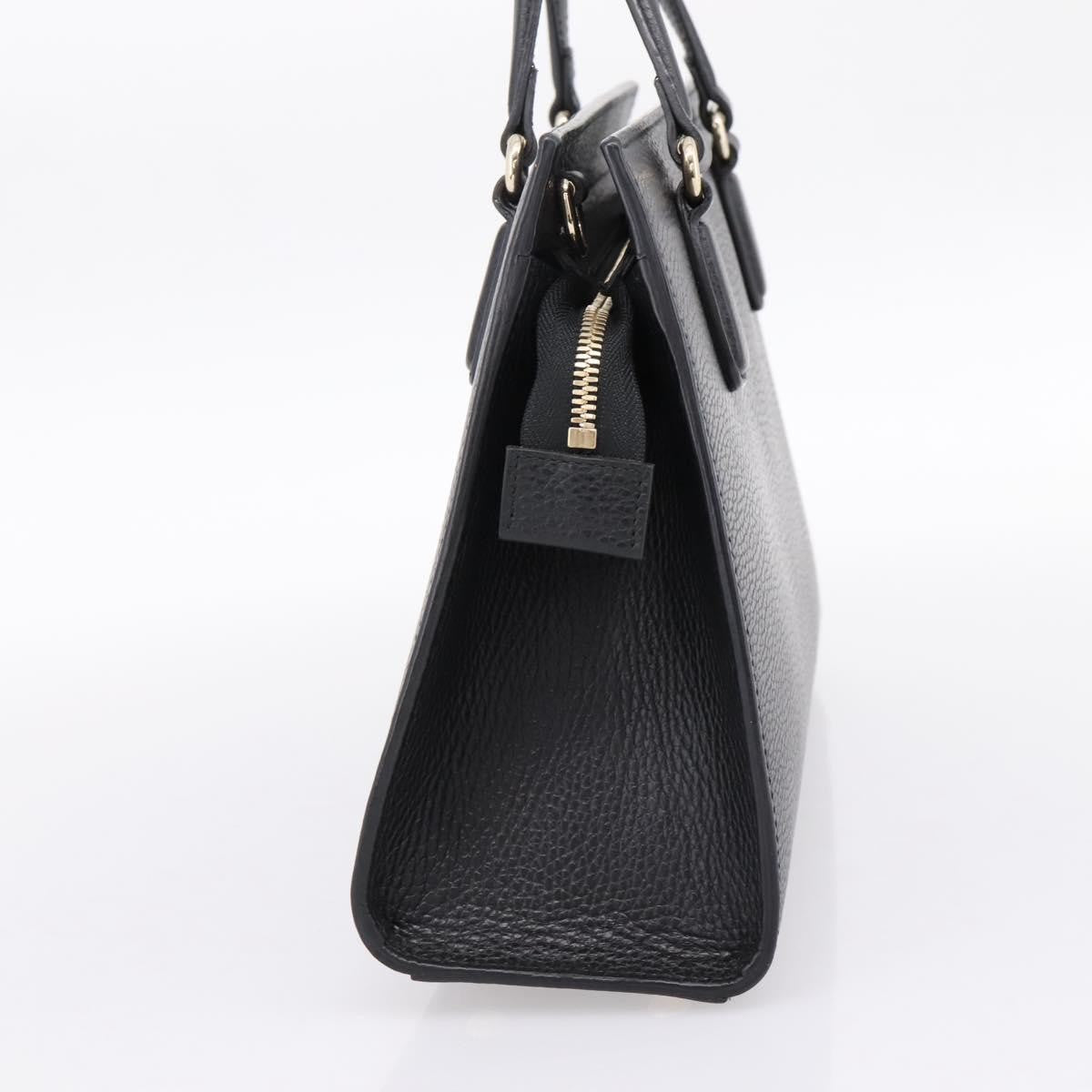 Gucci Soho Convertible Top Handle Satchel Leather Black Leather Handbag (Pre-Owned)