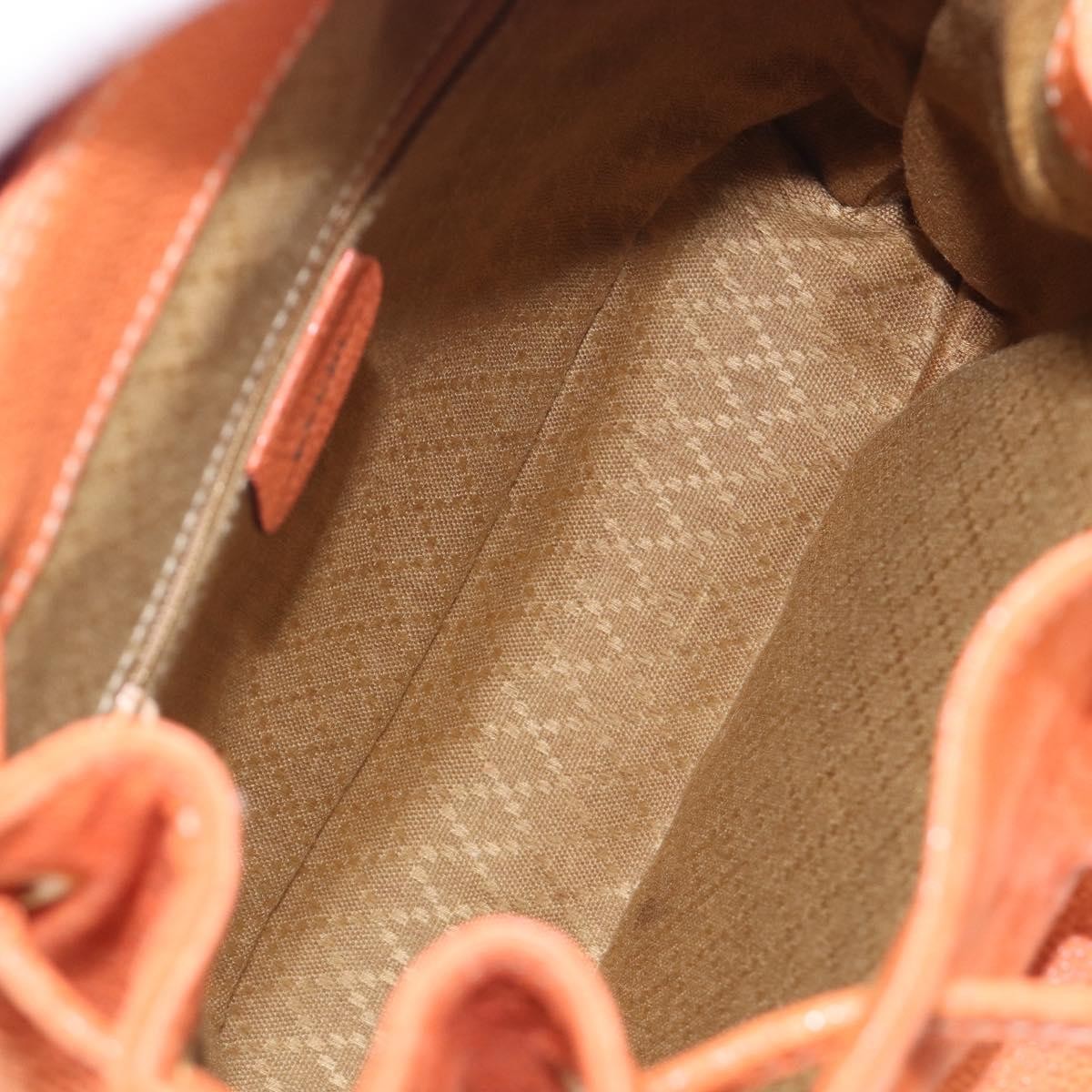 Gucci Vintage Bamboo Suede Orange Suede Backpack Bag (Pre-Owned)