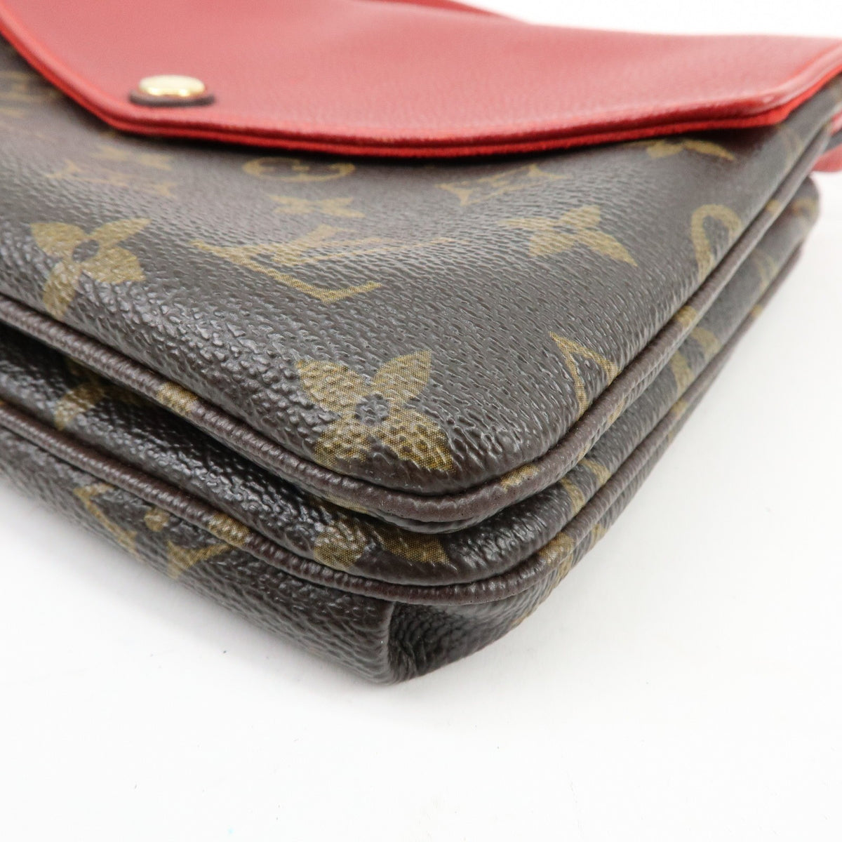 Louis Vuitton Twice Monogram Canvas And Leather Brown Canvas Handbag (Pre-Owned)