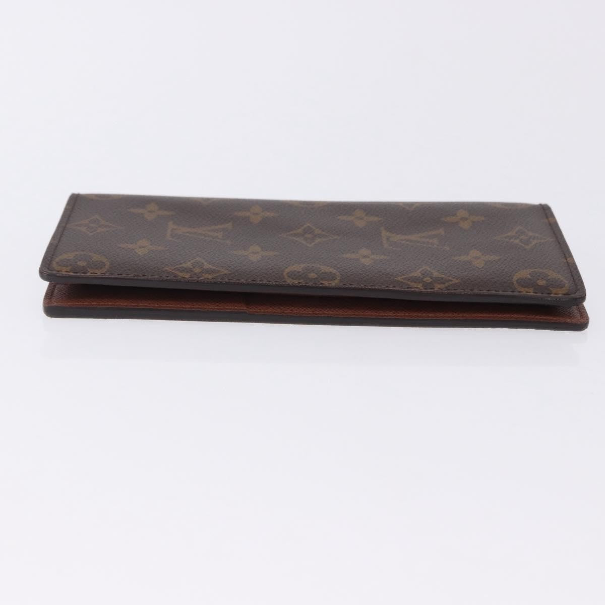 Louis Vuitton Brazza Monogram Canvas Brown Canvas Wallets Accessory (Pre-Owned)