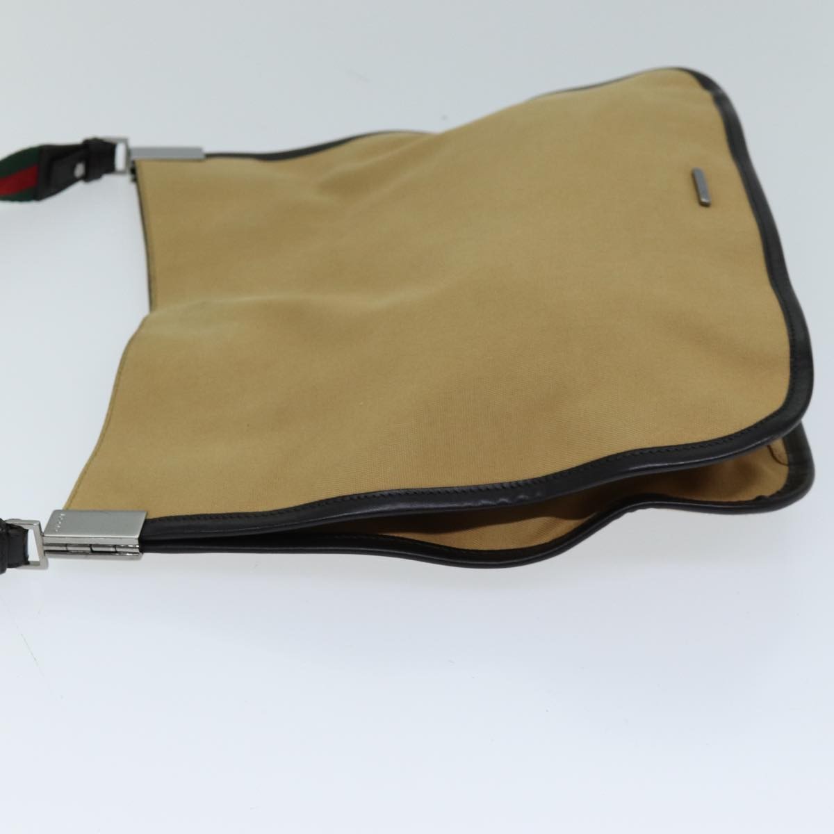Gucci Vintage Canvas Beige Canvas Shoulder Bag Bag (Pre-Owned)