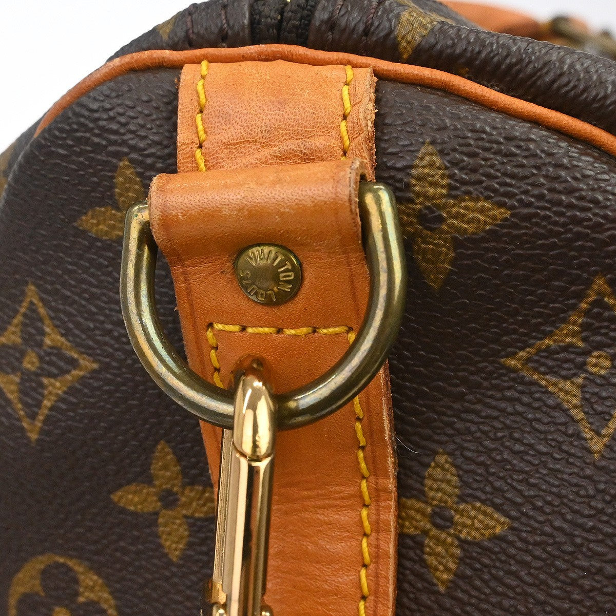 Louis Vuitton Keepall Bandoulière Monogram Brown Canvas Travel Bag Bag (Pre-Owned)