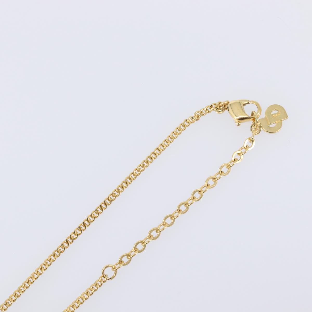 Christian Dior Cd Pendant Metal Gold Metal Necklace Jewelry (Pre-Owned)