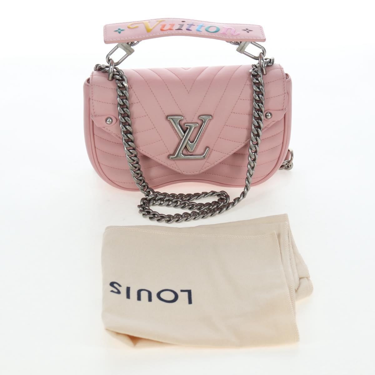 Louis Vuitton New Wave Chain Quilted Leather Pink Leather Handbag (Pre-Owned)