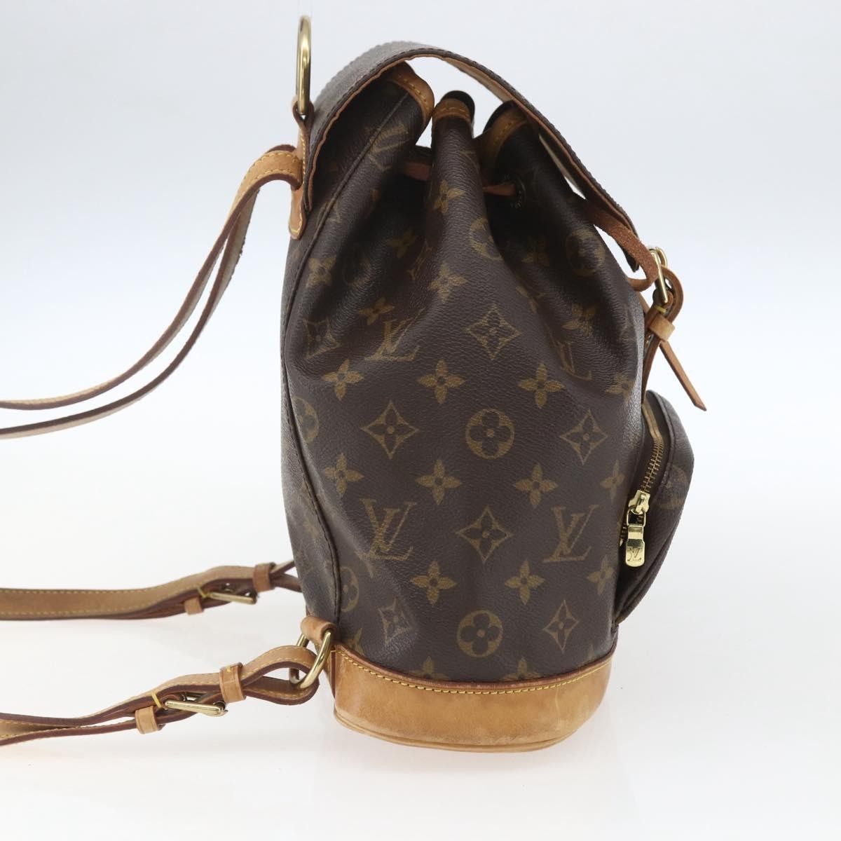 Louis Vuitton Vintage Montsouris Monogram Canvas Brown Canvas Backpack Bag (Pre-Owned)