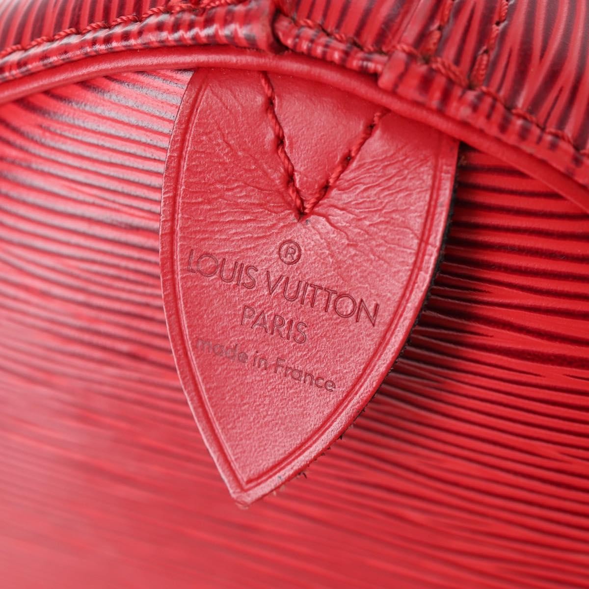 Louis Vuitton Keepall Epi Red Leather Travel Bag Bag (Pre-Owned)