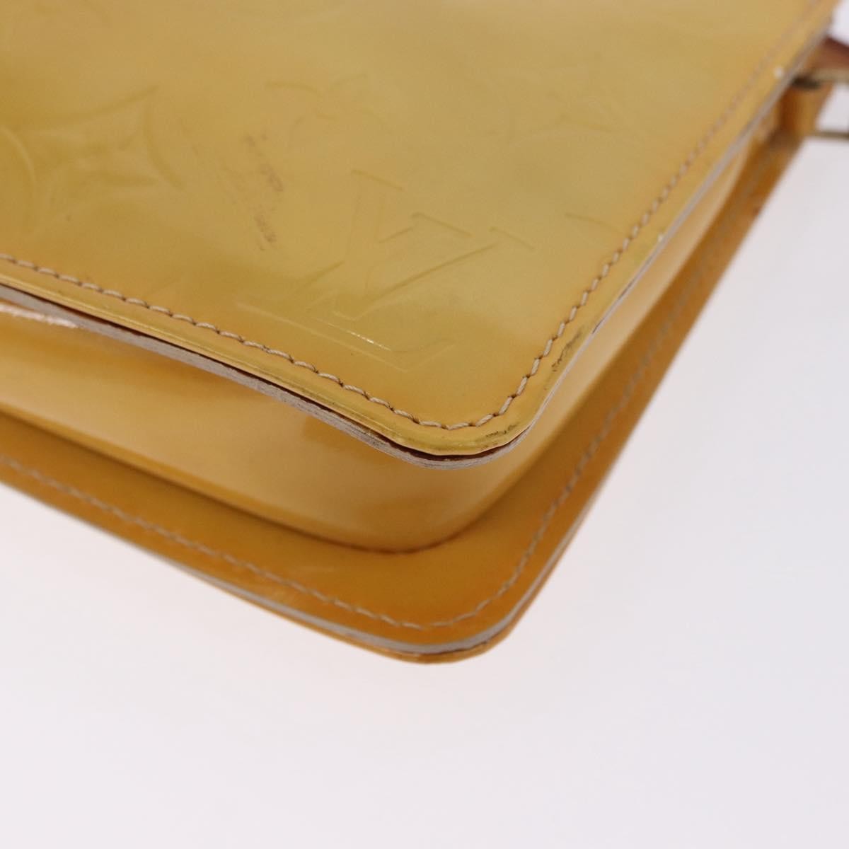 Louis Vuitton Lexington Pochette Monogram Vernis Beige Patent_Leather Clutche & Pouche Bag (Pre-Owned)