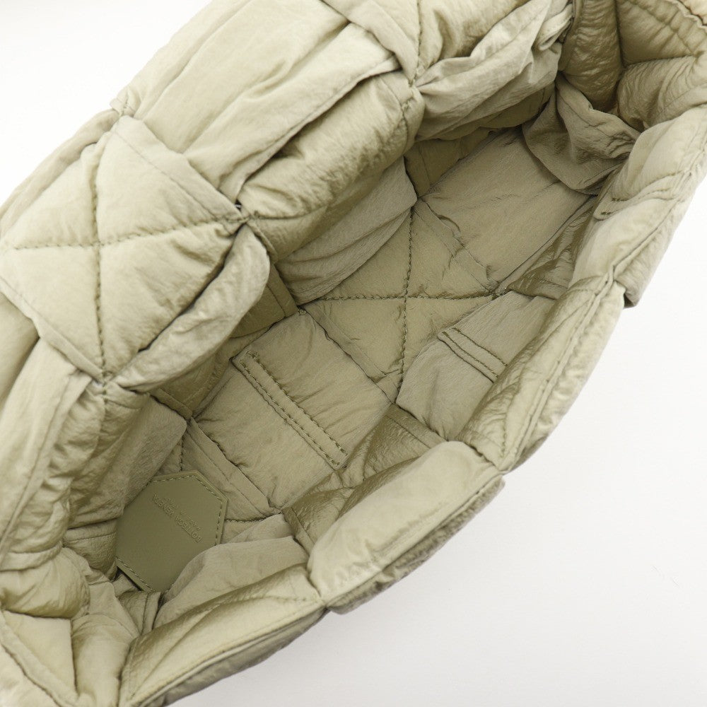 Bottega Veneta Padded Tech Cassette Intrecciato Nylon Khaki Nylon Shoulder Bag Bag (Pre-Owned)