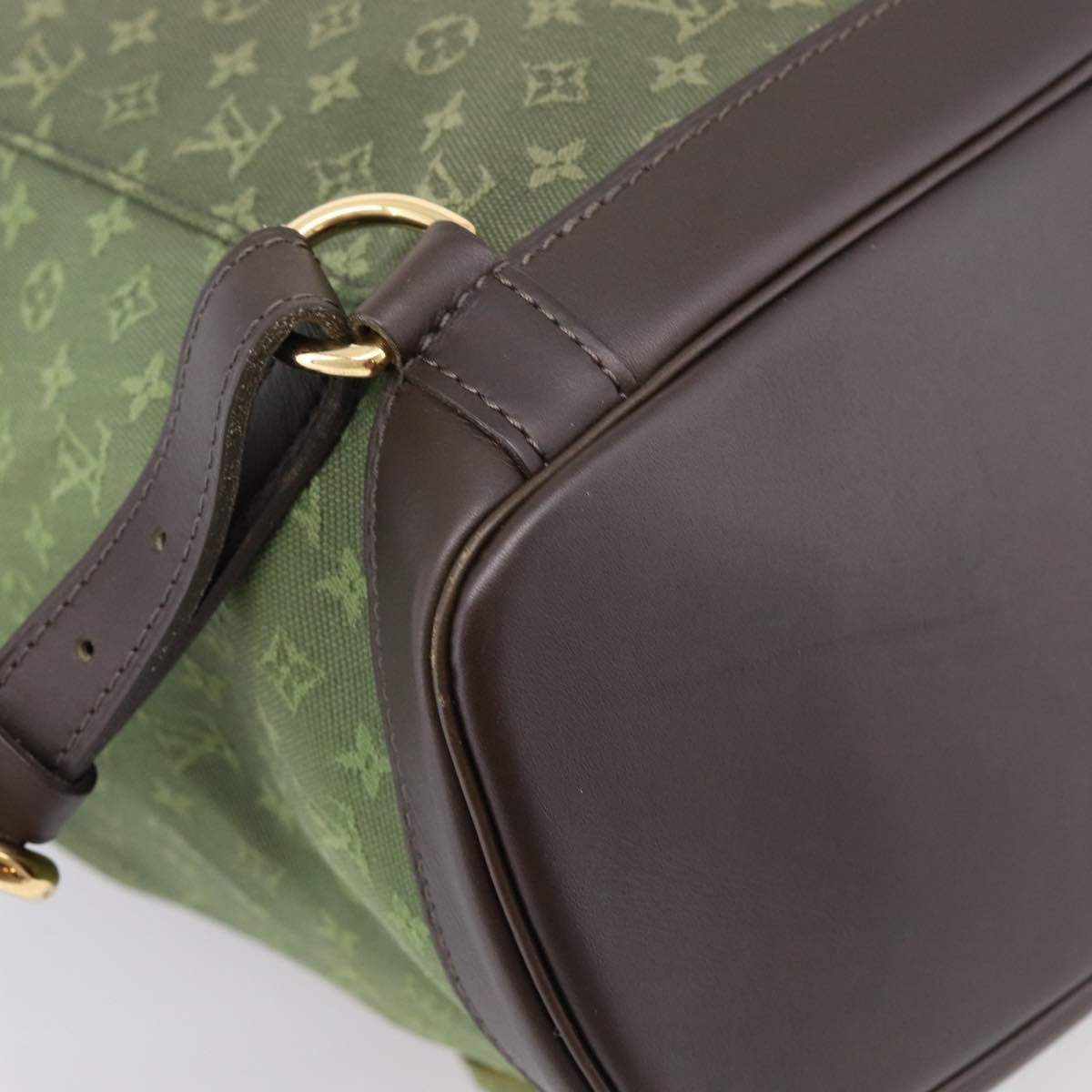 Louis Vuitton Vintage Montsouris Mini Lin Khaki Canvas Backpack Bag (Pre-Owned)