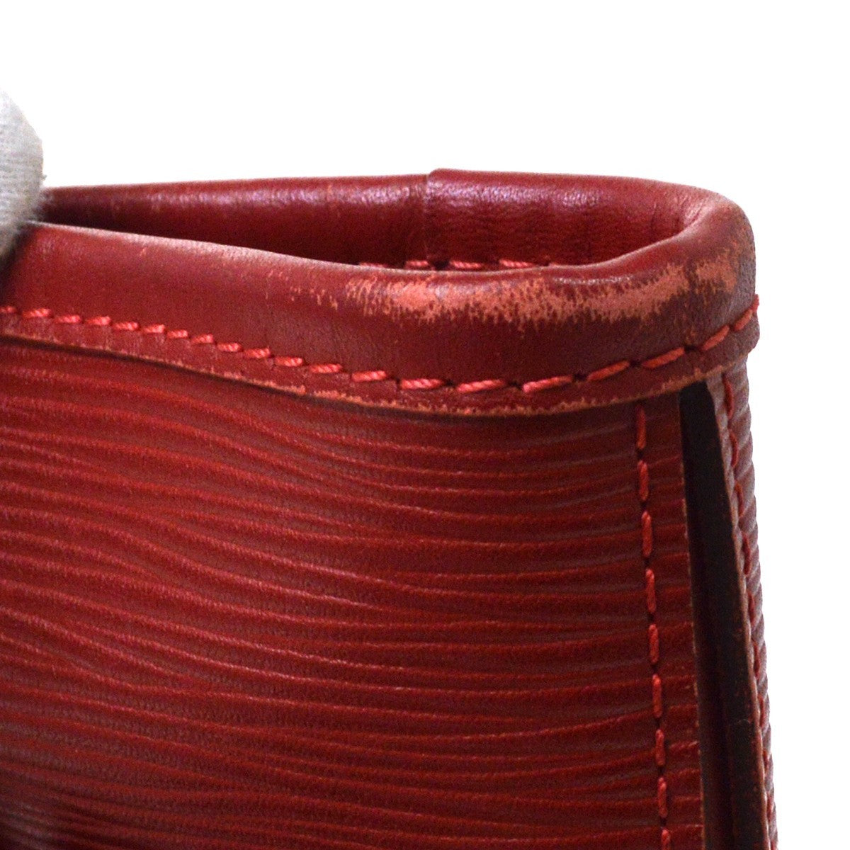 Louis Vuitton Neverfull Tote Epi Leather Red Leather Tote Bag Bag (Pre-Owned)