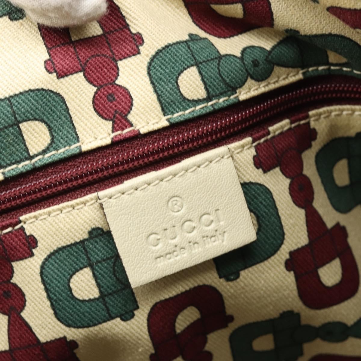 Gucci Princy Tote Guccissima Leather Beige Leather Shoulder Bag Bag (Pre-Owned)