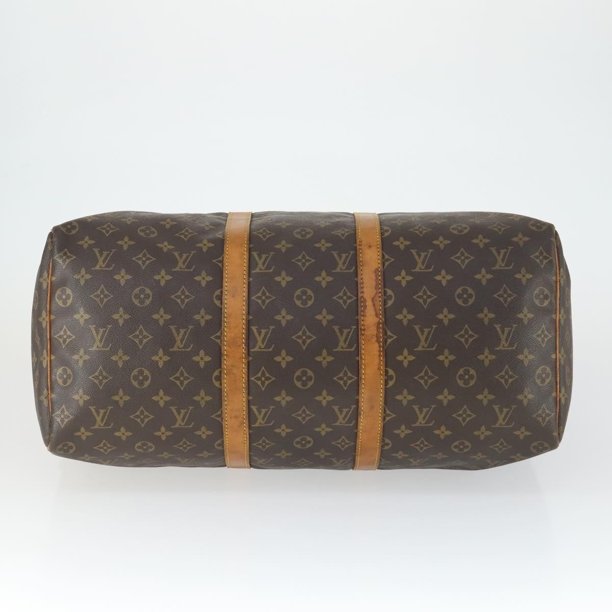 Louis Vuitton Keepall Monogram Canvas Brown Canvas Travel Bag Bag (Pre-Owned)