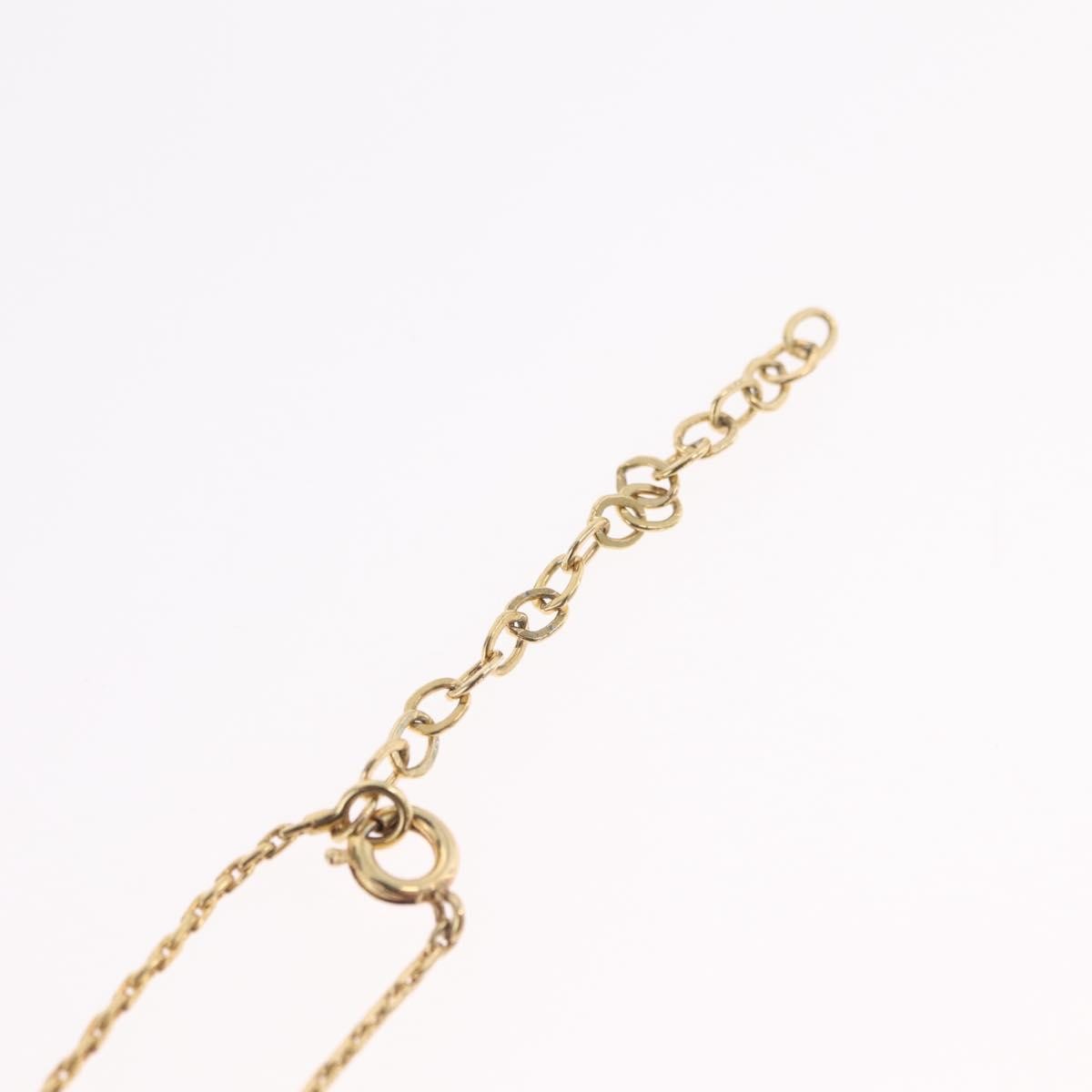Christian Dior Logo Heart Pendant Metal Gold Metal Necklace Jewelry (Pre-Owned)