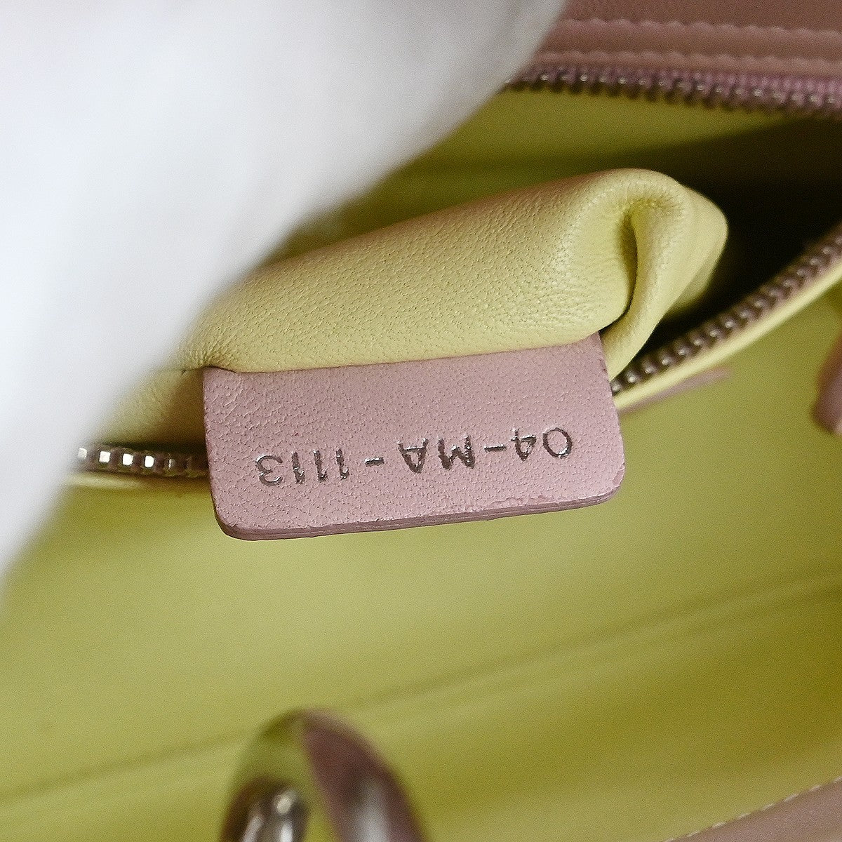 Christian Dior Lady Dior Flower Charm Embellished Leather Pink Leather Handbag (Pre-Owned)