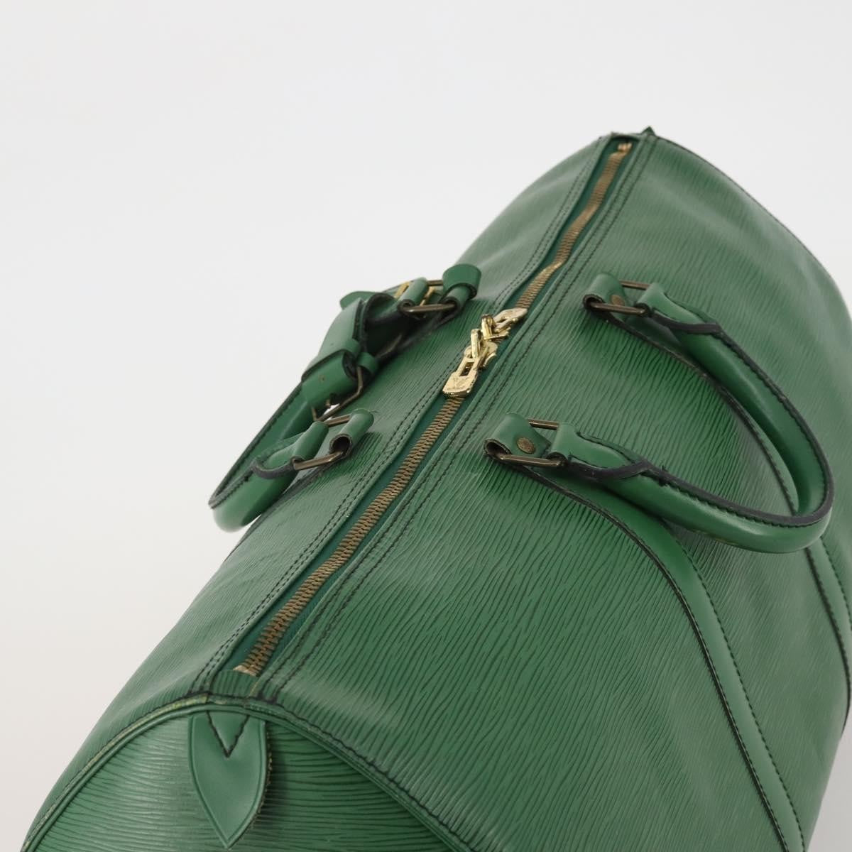 Louis Vuitton Keepall Epi Leather Green Leather Travel Bag Bag (Pre-Owned)