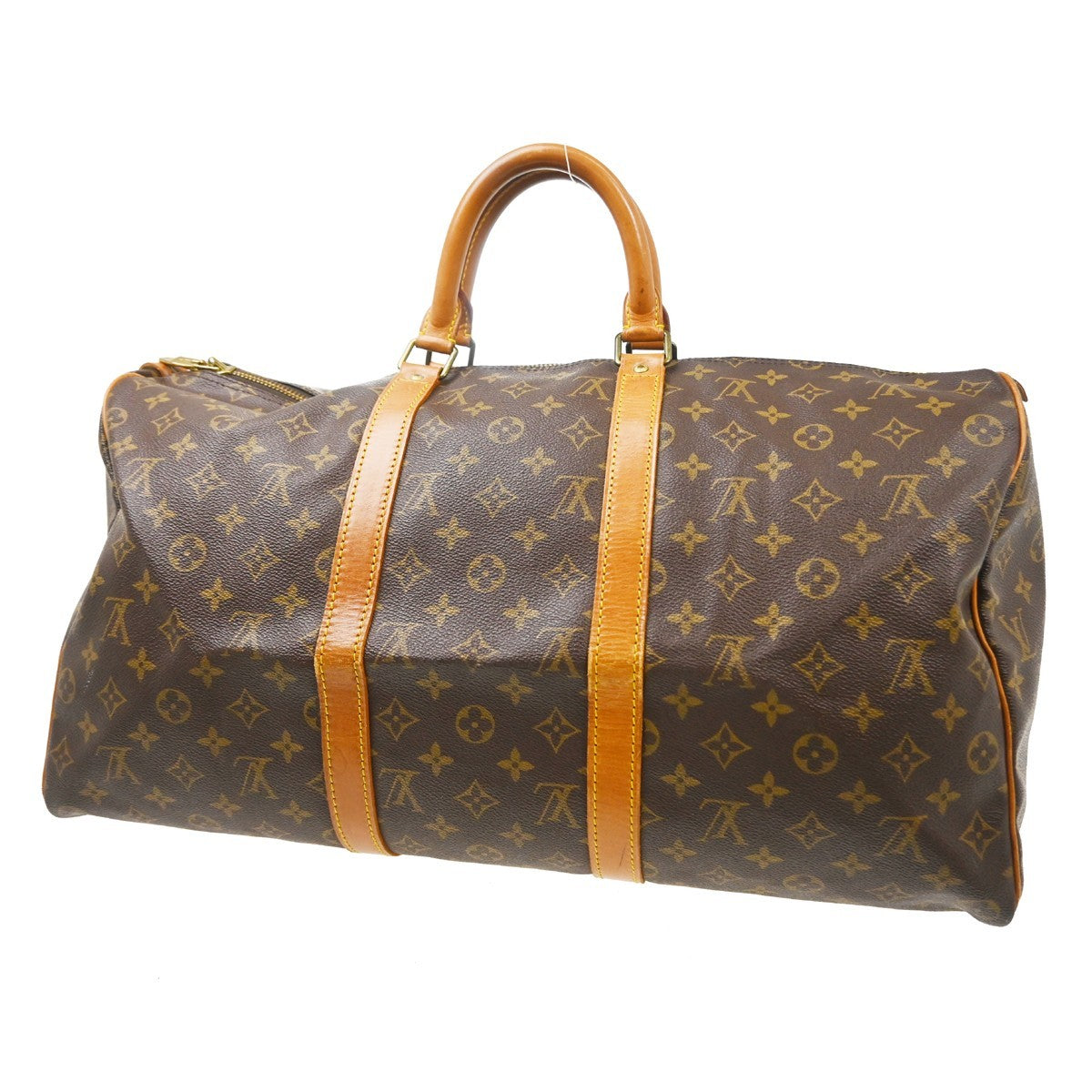 Louis Vuitton Keepall Monogram Canvas Brown Canvas Travel Bag Bag (Pre-Owned)
