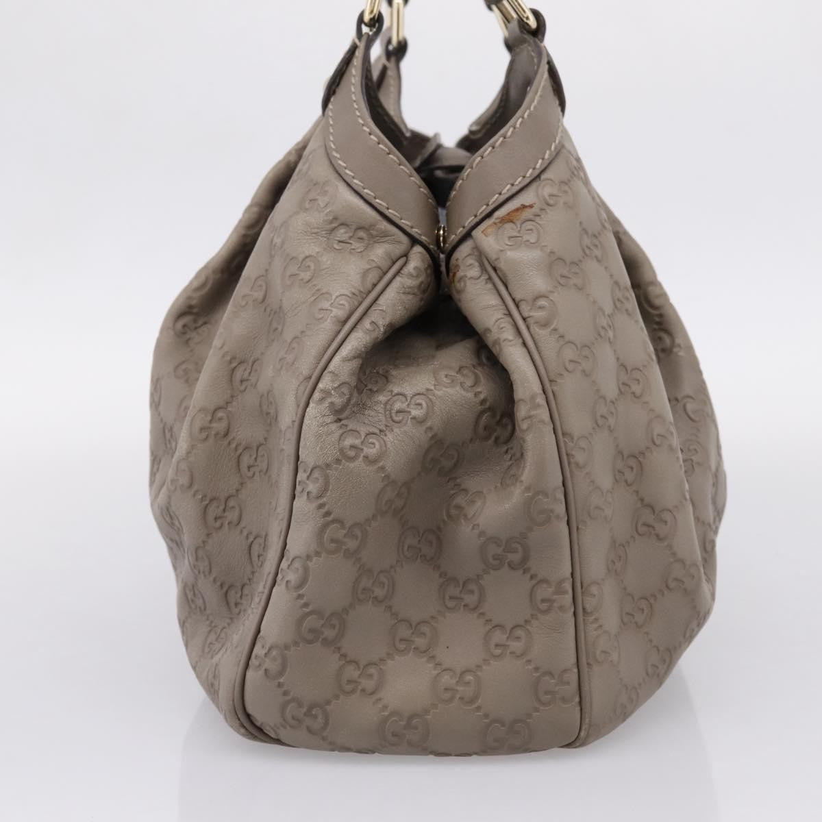 Gucci Sukey Guccissima Leather Gray Leather Tote Bag Bag (Pre-Owned)