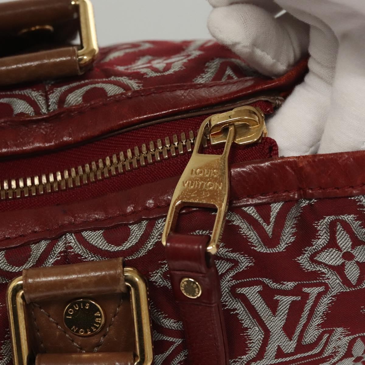 Louis Vuitton Aviator Limited Edition Monogram Jacquard Burgundy Canvas Handbag (Pre-Owned)