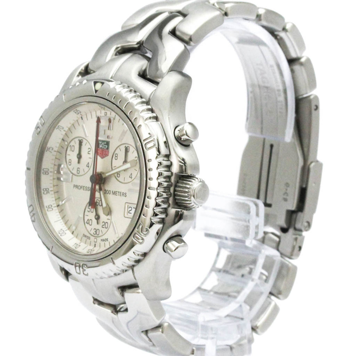 Tag Heuer Link Chronograph Quartz Stainless Steel Watch (Pre-Owned)