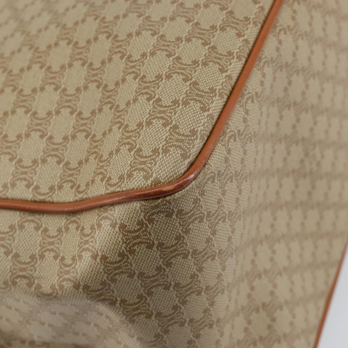 Celine Macadam Shoulder Pvc Leather Beige Canvas Shoulder Bag Bag (Pre-Owned)