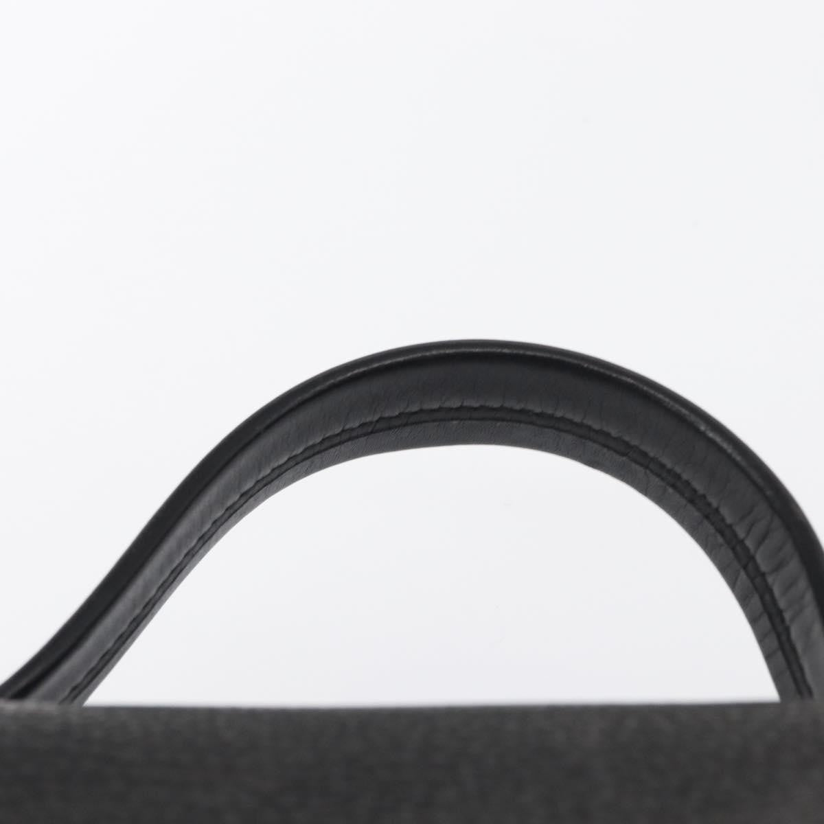 Gucci Vintage Leather Black Leather Handbag (Pre-Owned)