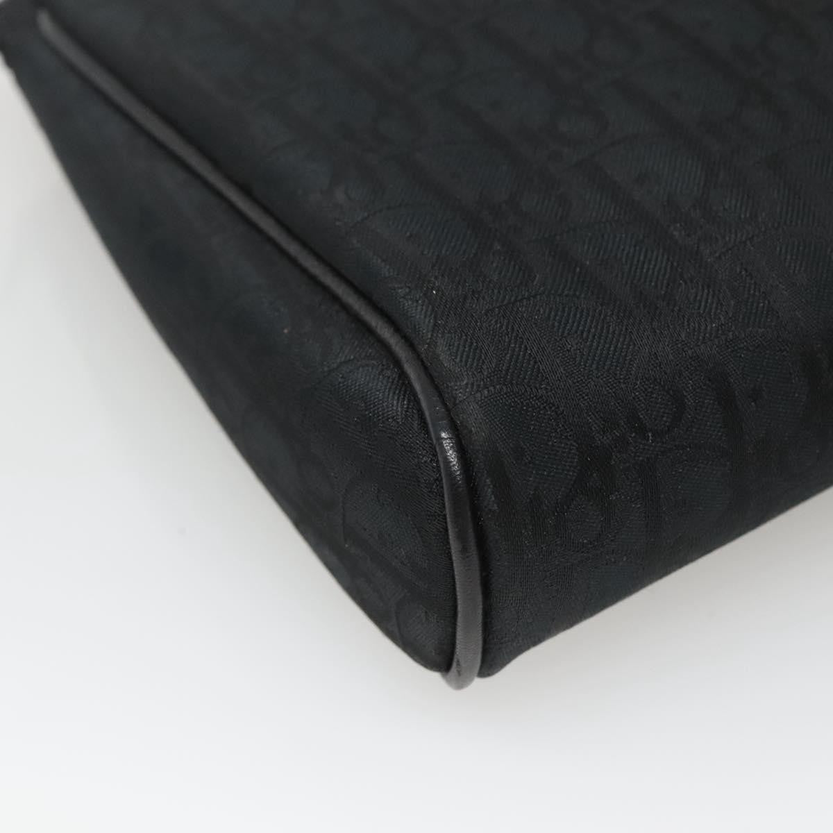 Christian Dior Trotter Diorissimo Canvas Black Canvas Clutche & Pouche Bag (Pre-Owned)