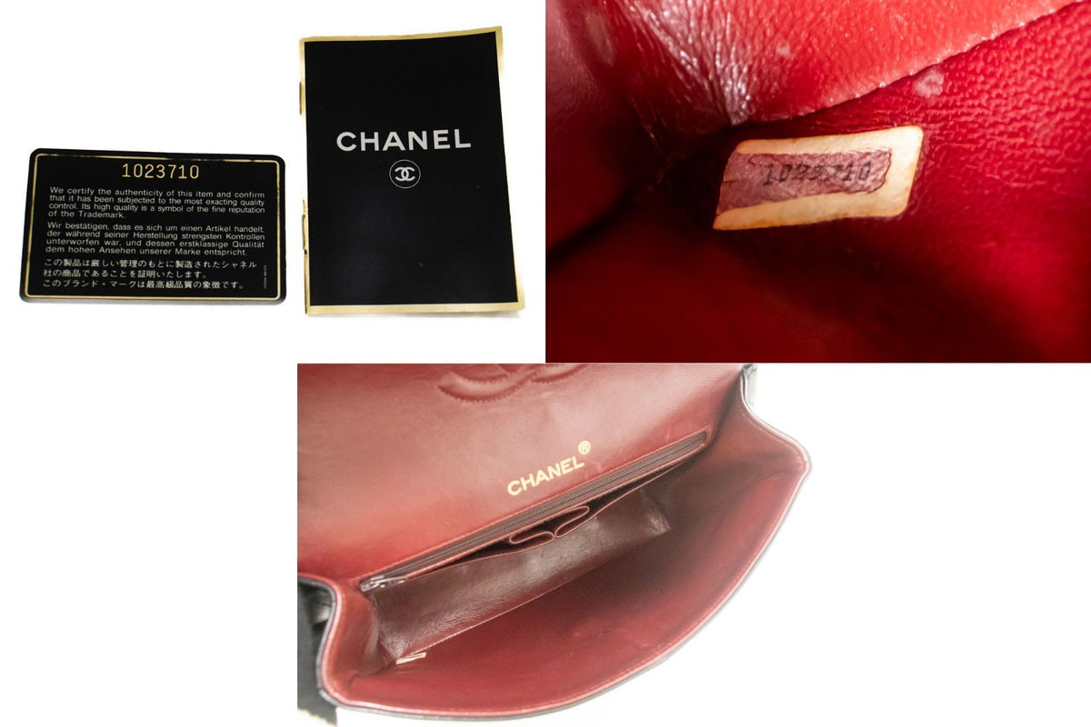 Chanel Timeless - Classic Double Flap Leather Black Leather Handbag (Pre-Owned)