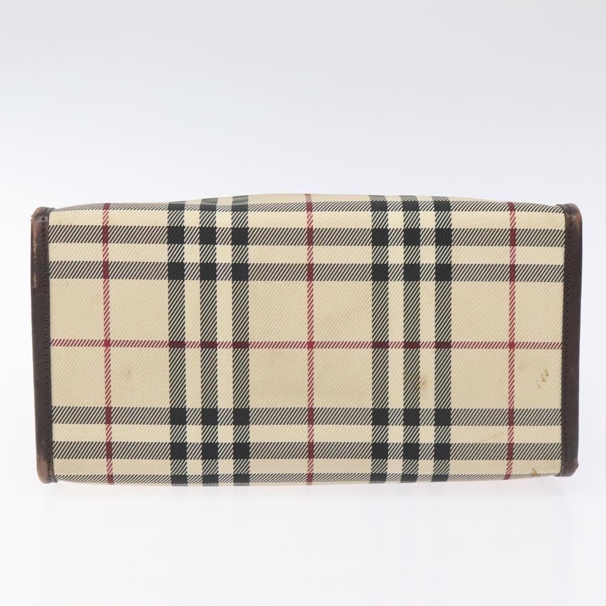 Burberry Nova Check Nylon Beige Nylon Handbag (Pre-Owned)