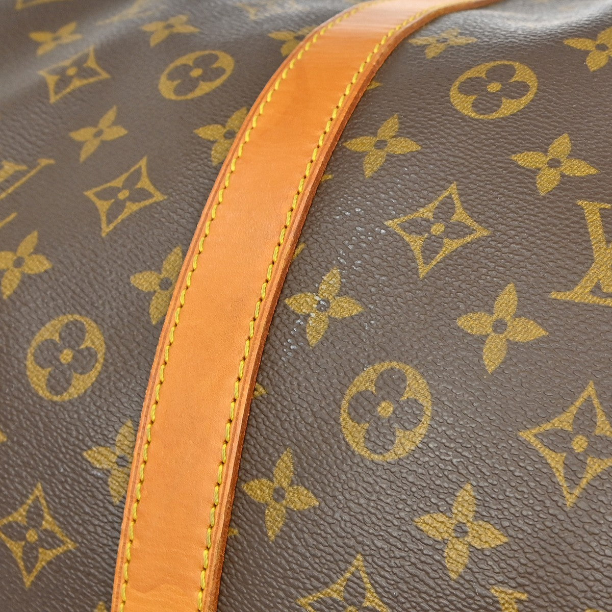Louis Vuitton Keepall Monogram Brown Canvas Travel Bag Bag (Pre-Owned)