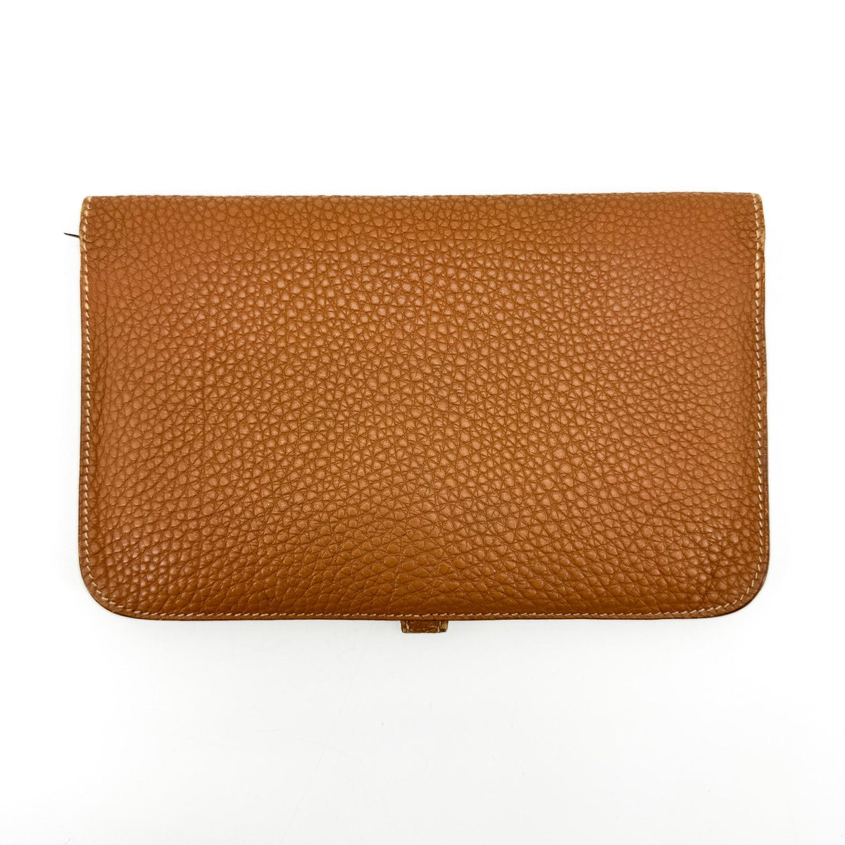 Hermes Dogon Compact Leather Brown Leather Wallets Accessory (Pre-Owned)