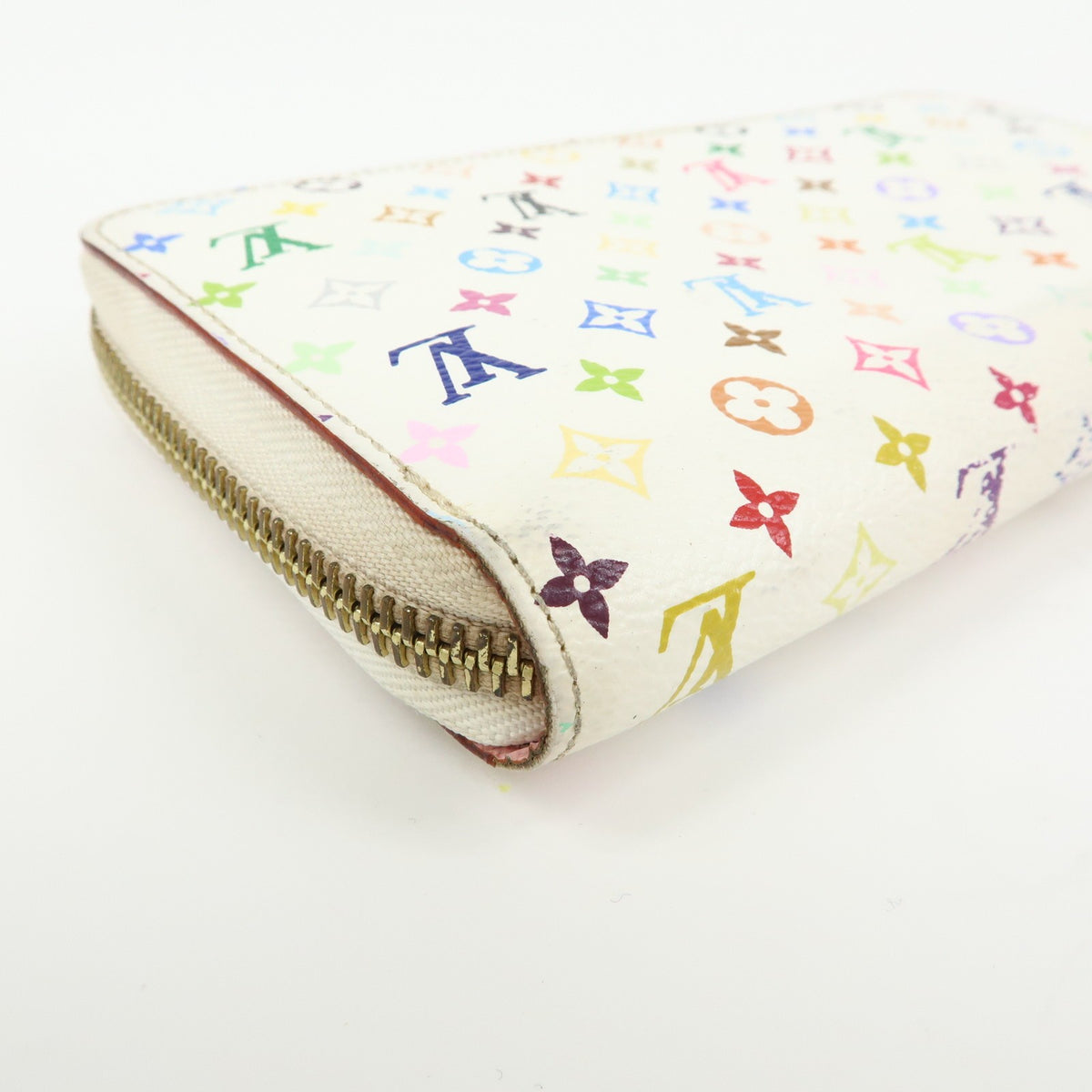 Louis Vuitton Zippy Monogram Multicolor White Canvas Wallets Accessory (Pre-Owned)